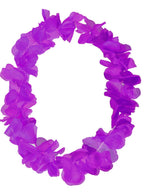 Purple Floral Hawaiian Costume Lei