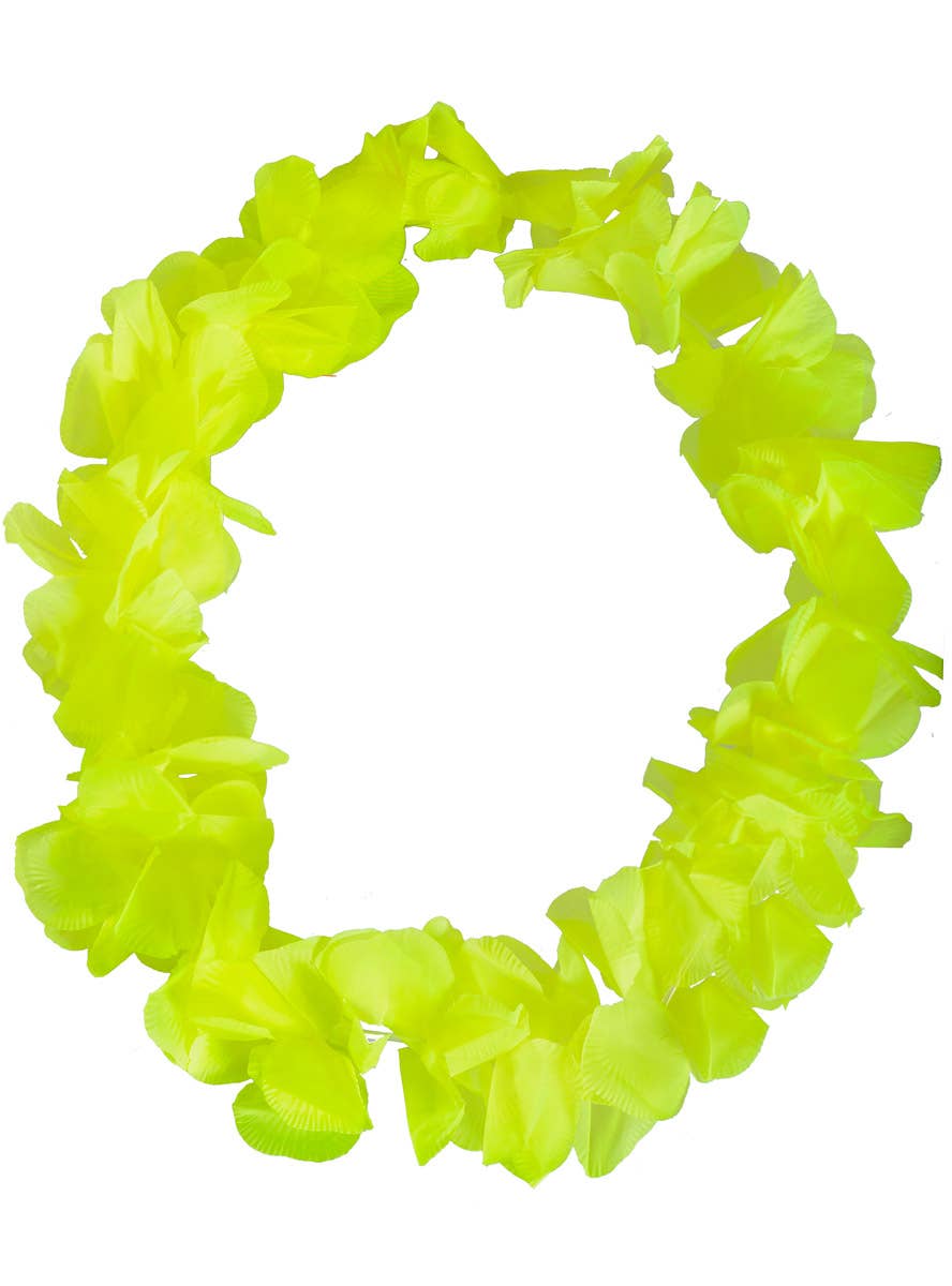 Yellow Floral Hawaiian Costume Lei