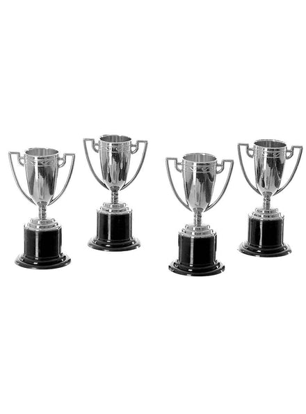 Silver Plastic Trophies Set of 4