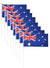 21cm x 14cm Australian Flag on Stick Decoration Set of 8