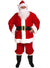 Red Fleece Fabric Mens Deluxe Santa Suit Christmas Costume