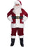 Plus Size Men's Deep Red Velvet Santa Suit Christmas Costume