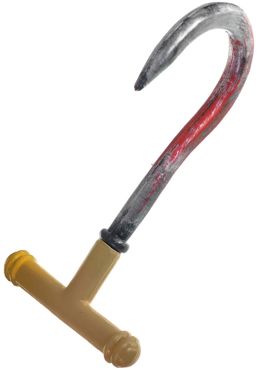 Image of Sinister Blood Splattered Hand Held Hook Costume Weapon