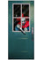 Image of Killer Clown 80x180cm Door Cover Halloween Decoration