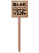 Image of Harry Potter Beware Whomping Willow Plastic Sign