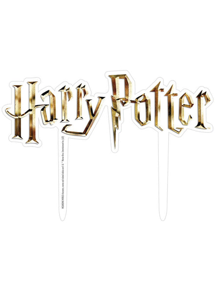 Image of Harry Potter Gold Acrylic Cake Topper