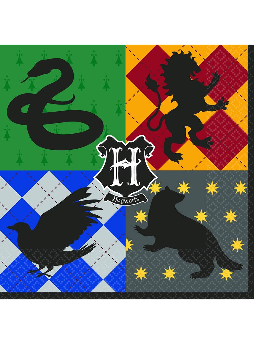 Image Of Harry Potter Houses 16 Pack Lunch Napkins