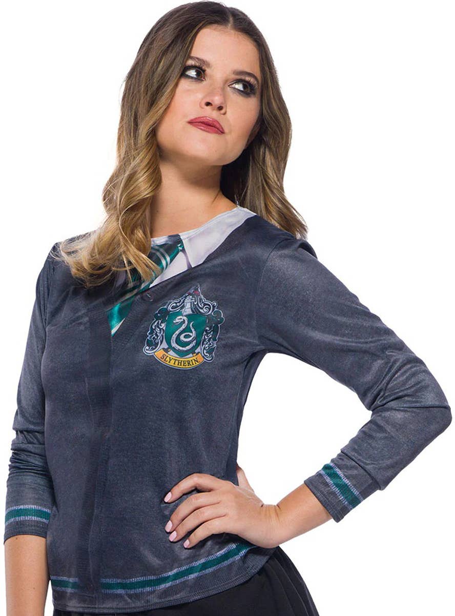 Image of Harry Potter Teen Girl's Slytherin Costume Shirt