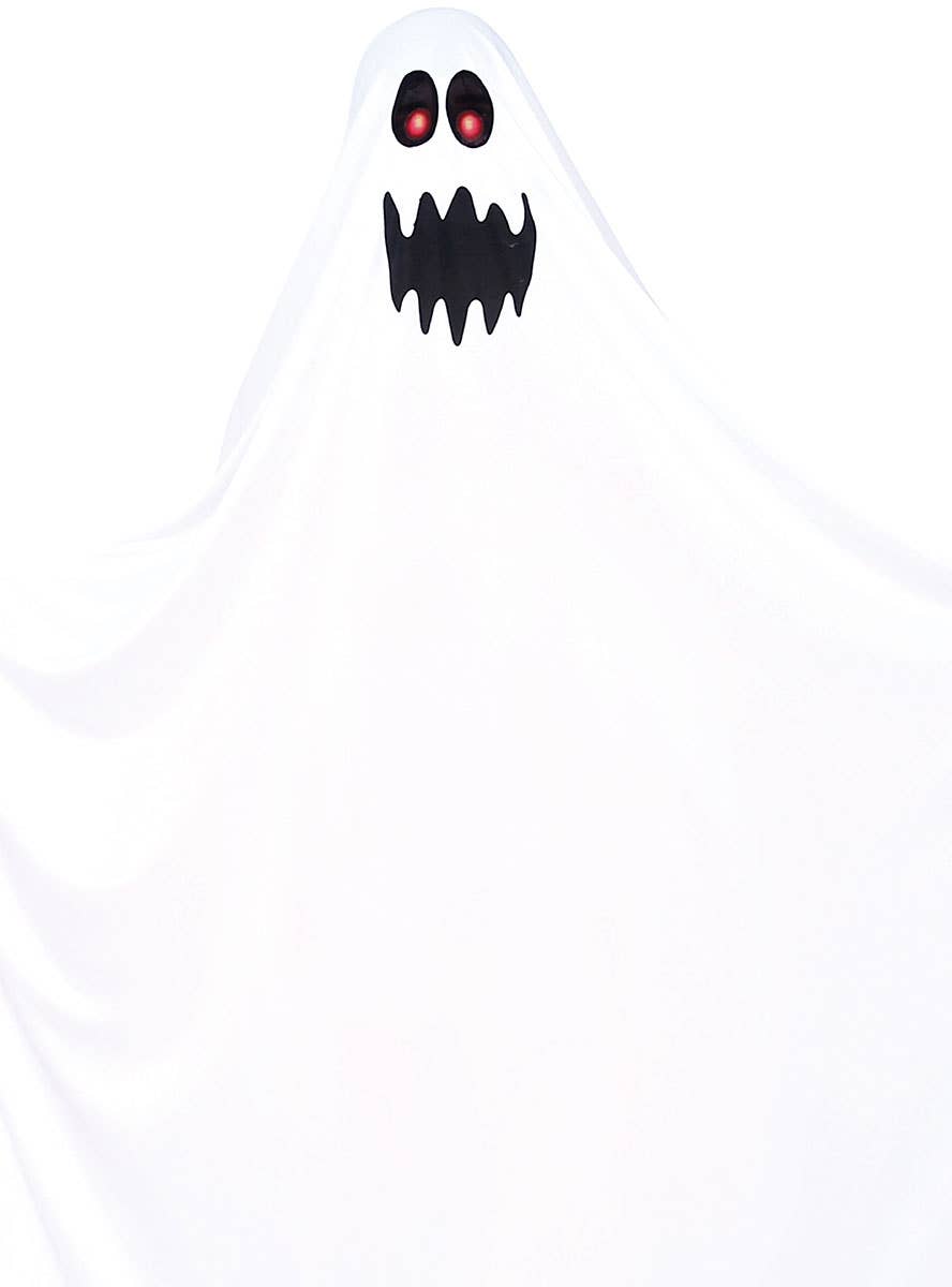 Adult's White Ghost Halloween Costume - Close Image