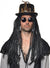 Men's Black Voodoo Dreadlocks Costume Wig - Front Image