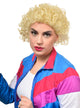 Image of Aussie Icon Kath Curly Blonde Women's Afro Costume Wig - Front View