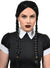 Image of Wednesday Addams Women's Braided Halloween Costume Wig - Front View