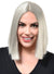 Image of Platinum Blonde Women's Deluxe Heat Resistant Bob Costume Wig - Front View