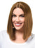 Image of Natural Brown Women's Deluxe Heat Resistant Bob Costume Wig - Front View