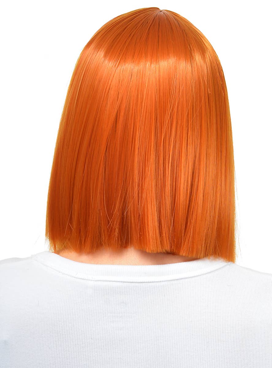 Image of Ginger Women's Deluxe Heat Resistant Bob Costume Wig - Trimmed Back View