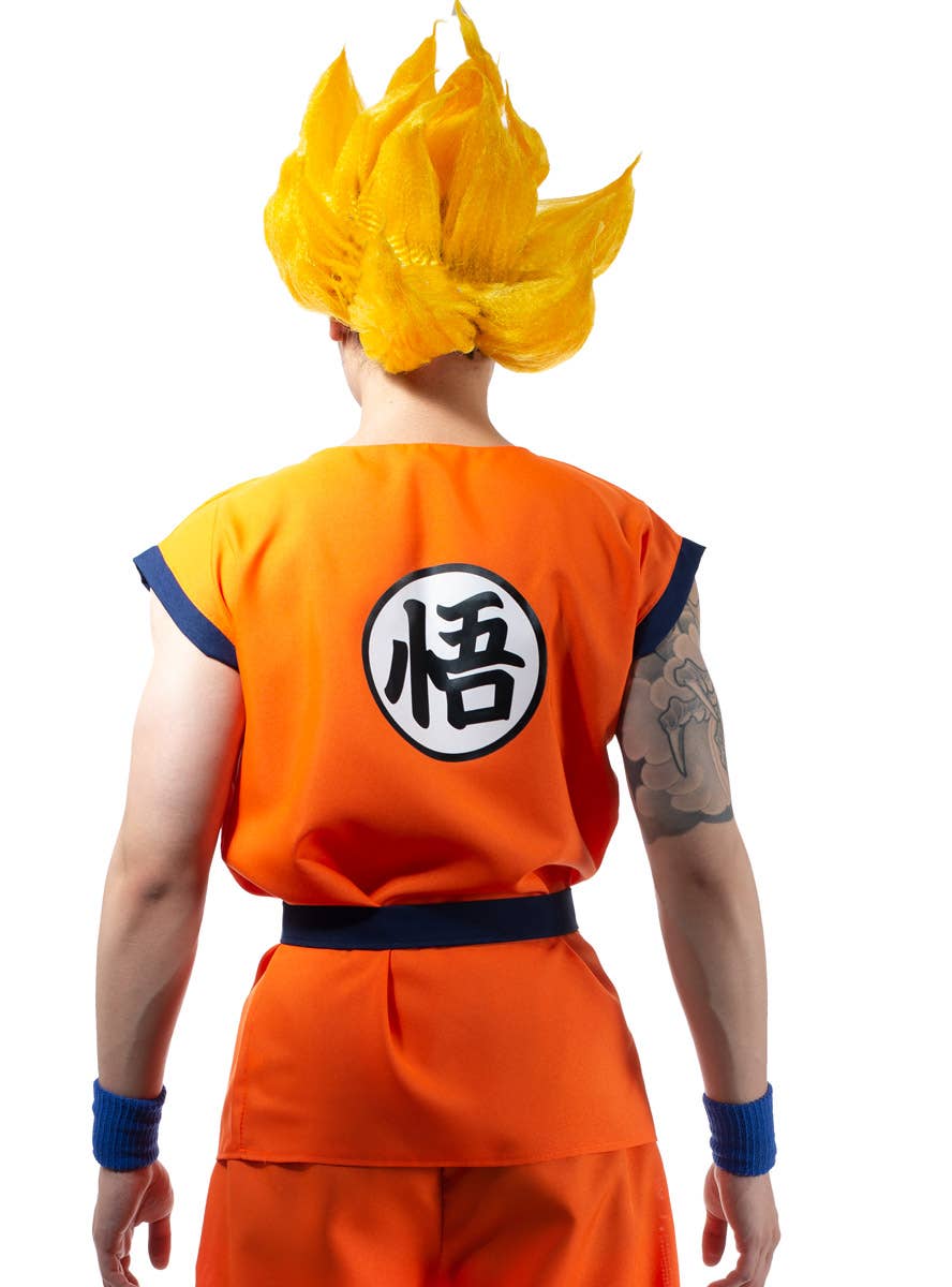 Image of Super Saiyan Men's Dragon Ball Anime Costume - Back Close