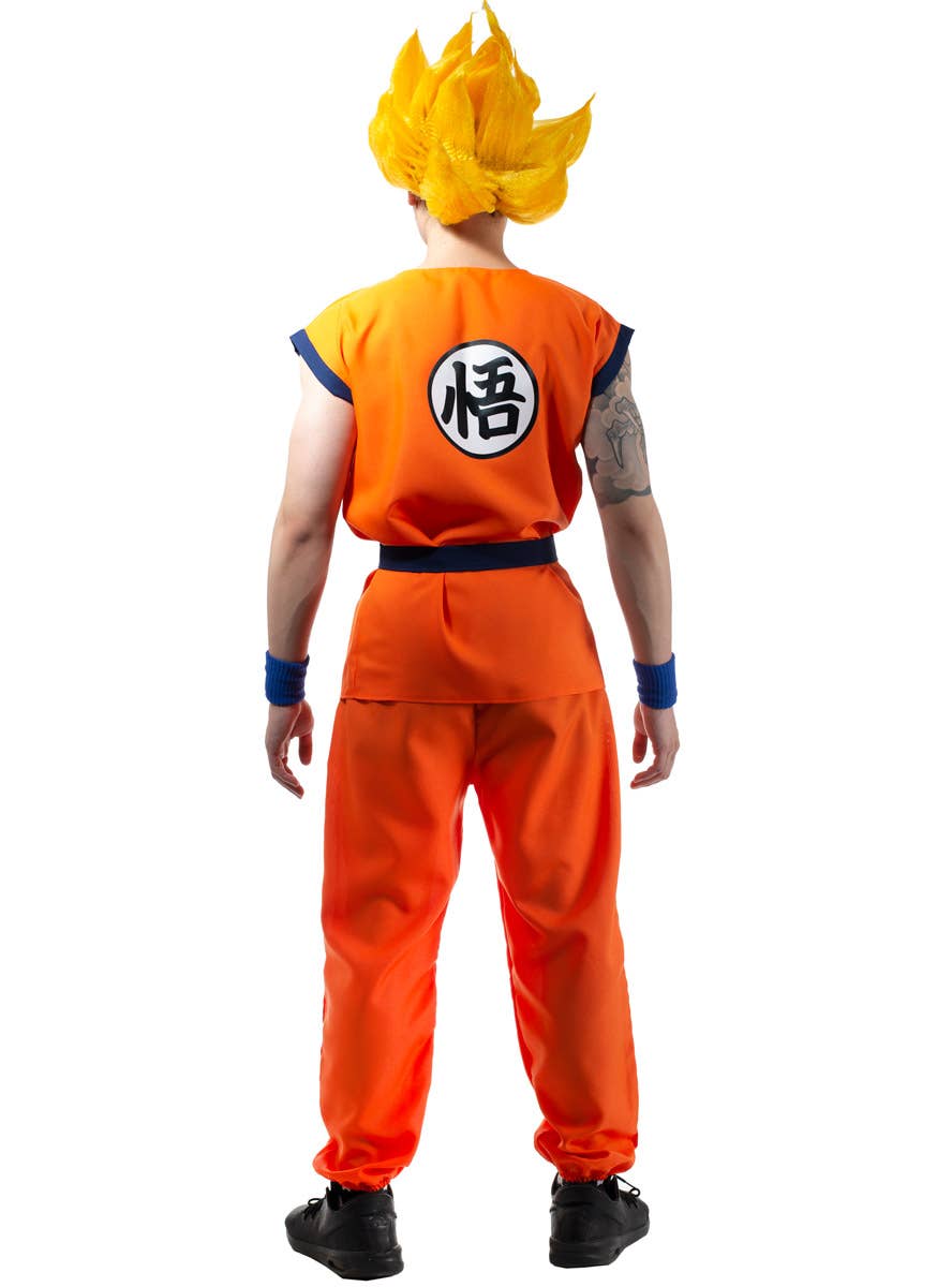 Image of Super Saiyan Men's Dragon Ball Anime Costume - Alternative Back