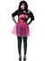 Image of Hot Pink 1980s Women's Lips Shirt and Tutu Costume Set - Main Image