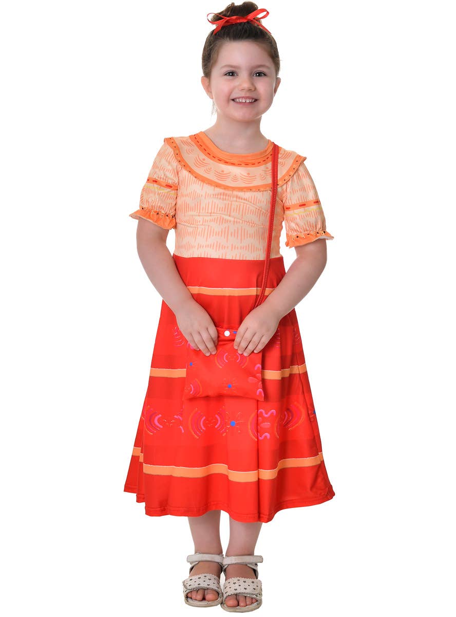 Image of Dollores Girl's Deluxe Dress Up Costume and Bag - Alternate Front View