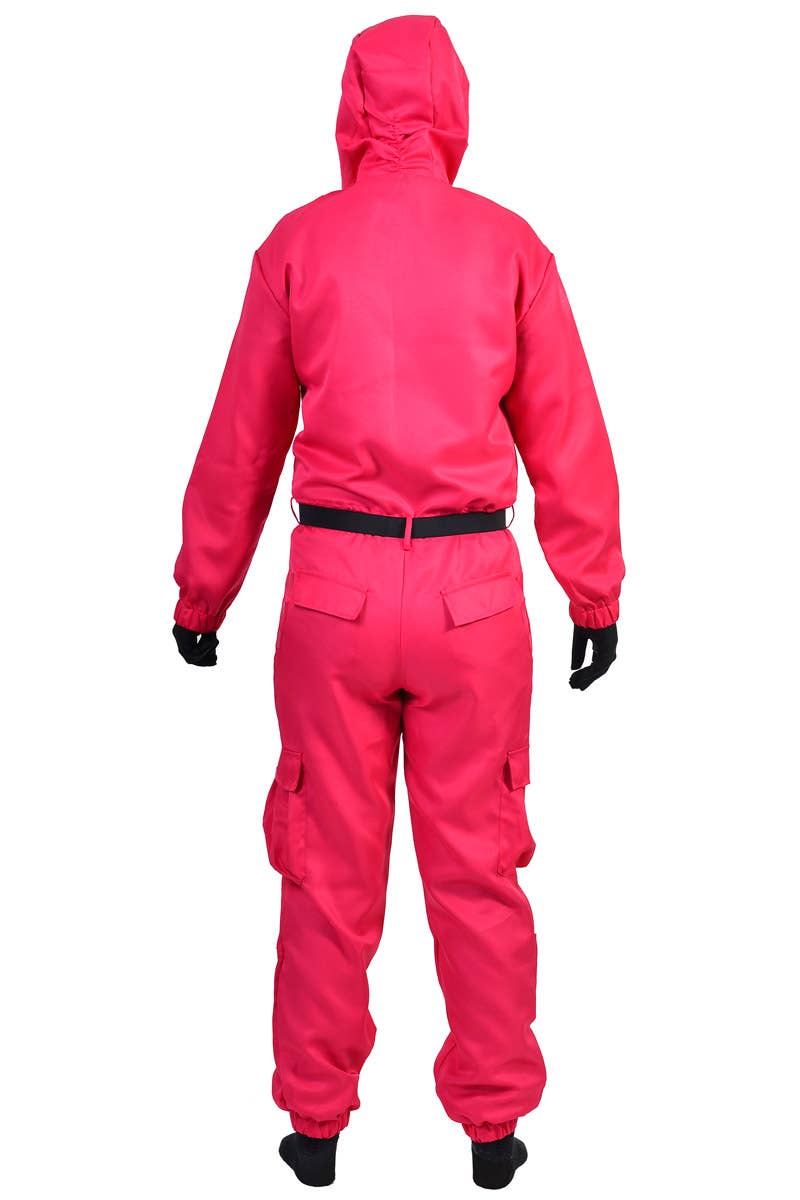 Triangle Guard Adult's Pink Squid Game Costume - Back Image