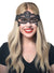 Image of Luxe Black Lace Tie On Women's Masquerade Mask