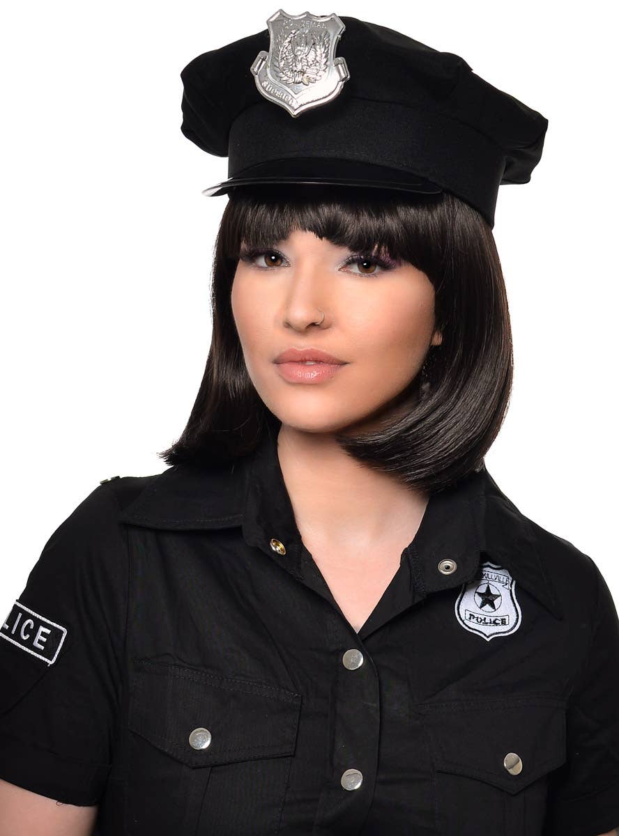 Classic Police Officer Costume Hat for Adults