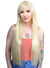 Women's Light Blonde Long Straight Wig Front Image