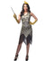 Plus Size Nude and Gold Sequinned Women's Gatsby Dress With Fringing - Main Image