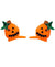 Orange Velvet Pumpkin Hair Clips Halloween Costume Accessory