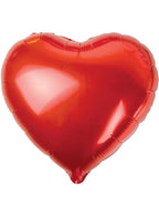 Image of Heart Shaped Red 45cm Foil Balloon