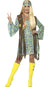 Women's Groovy Hippie Chick Retro  60s Costume - Front View