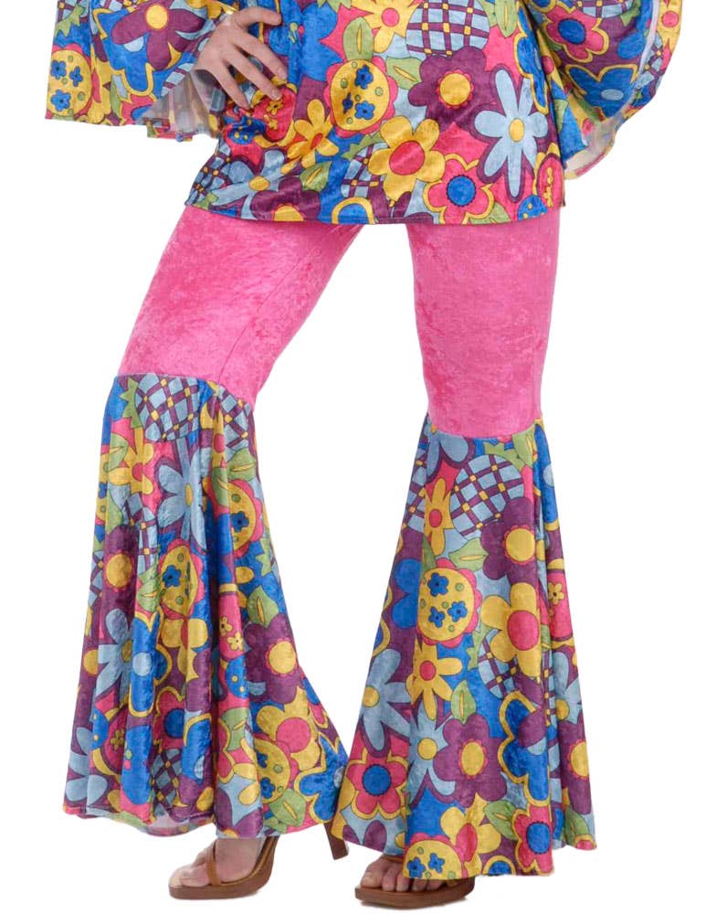 Women's 70's Hippie Costume Pants and Top - Pants Image