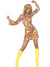 Women's Sexy Retro Flower Power 60s Hippie Costume Dress - Front Image 