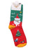 Image of Santa Print Adults Novelty Christmas Socks