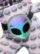 Image of Holographic Silver Alien Bum Bag Costume Accessory - Main Image