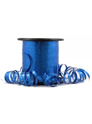 Image of Holographic Blue 225cm Long Curling Ribbon