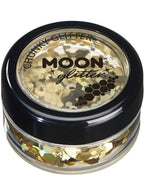 Image of Moon Glitter Holographic Gold Chunky Loose Glitter