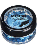 Image of Moon Glitter Holographic Blue Chunky Loose Glitter