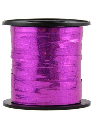 Image of Holographic Fuchsia 225cm Long Curling Ribbon - Alternate Image