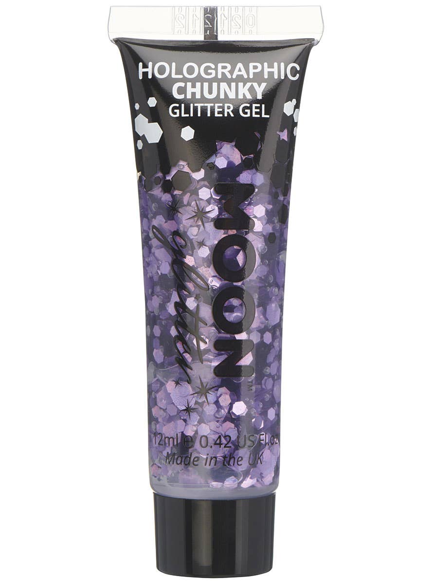 Image of Moon Glitter Holographic Purple Chunky Glitter Gel