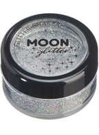 Image of Moon Glitter Holographic Silver Loose Glitter Shaker
