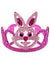Image of Jewelled Hot Pink Bunny Girl's Easter Costume Tiara-