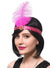 Hot Pink Sequins and Feather Flapper 1920's Costume Accessory Headband