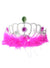 Image of Fluffy Hot Pink Feather Princess Costume Tiara - Main Image
