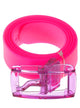 Image Of 80s Translucent Neon Pink Costume Belt