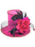 Image of Deluxe Clip On Hot Pink Mini Top Hat Costume Accessory - Main Image