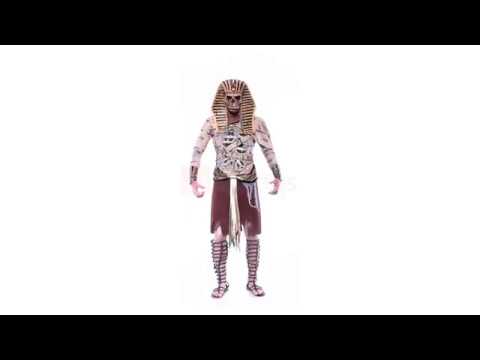 Men's Zombie Egyptian Pharaoh Halloween Costume Video