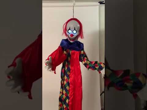 Animated Scary CLown Light Up Halloween Decorations - Video