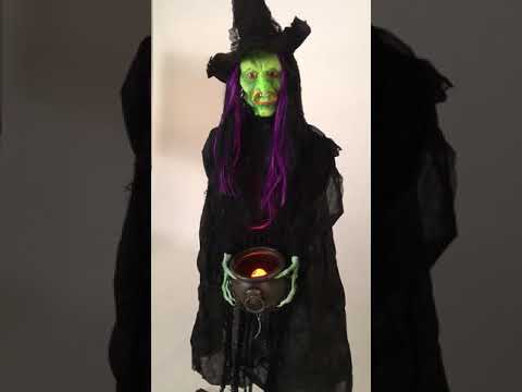 Light Up Creepy Witch Deluxe Halloween Party Prop Product Video