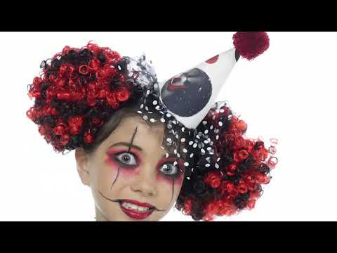 Scary Polka Dots Clown Fancy Dress Girls Halloween Costume Product Video